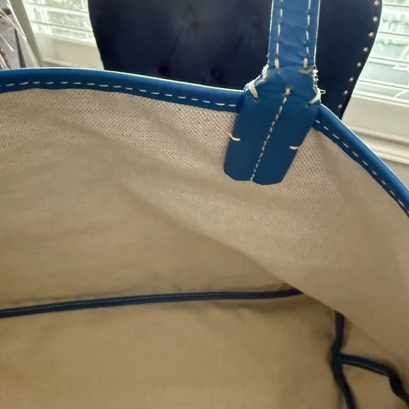 Goyard Blue Monogram Tote - Picture 9 of 16